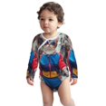 thumbnail image 2 of Xecao Cool Cat In Sunglasses Print Baby unisex-baby Cotton Long-sleeve Bodysuits-6 Months, 2 of 6