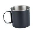 thumbnail image 3 of MAGIDEAL Camping Cup Drinkware with Foldable Handles for Picnic Touring Trips Cooking Black 250ml, 3 of 8