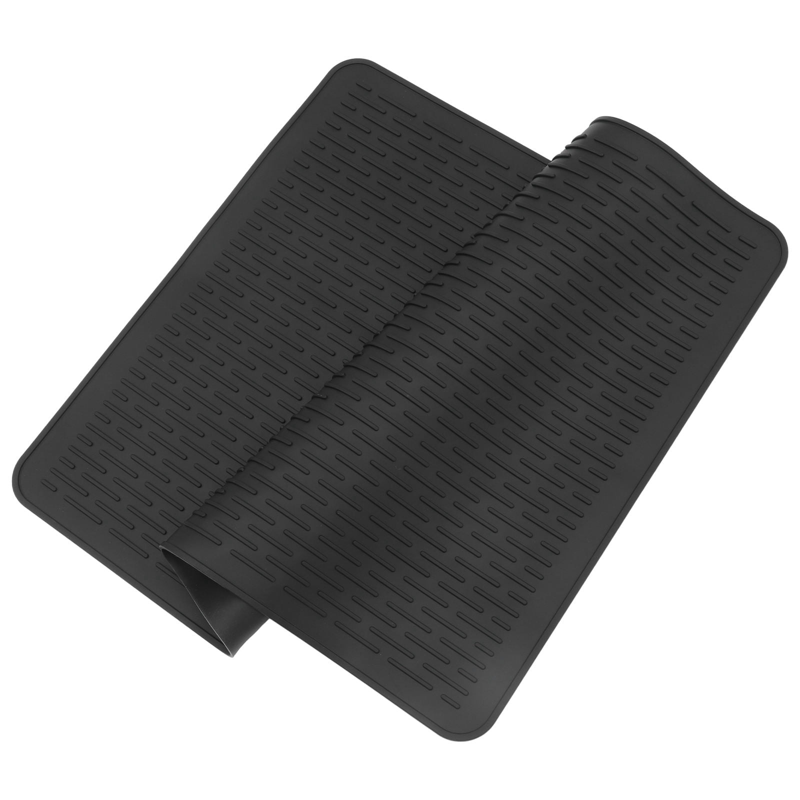 ADDHAT Flexible Wear-Resistant Silicone Cooker Pad Heat Proof Induction Cooktop Protector Mat Black