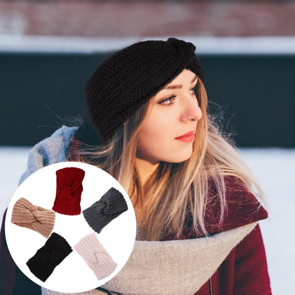 FELTECHELECTR 5Pcs Knitted Wool Headbands for Women Warmth and Stylish Accessory