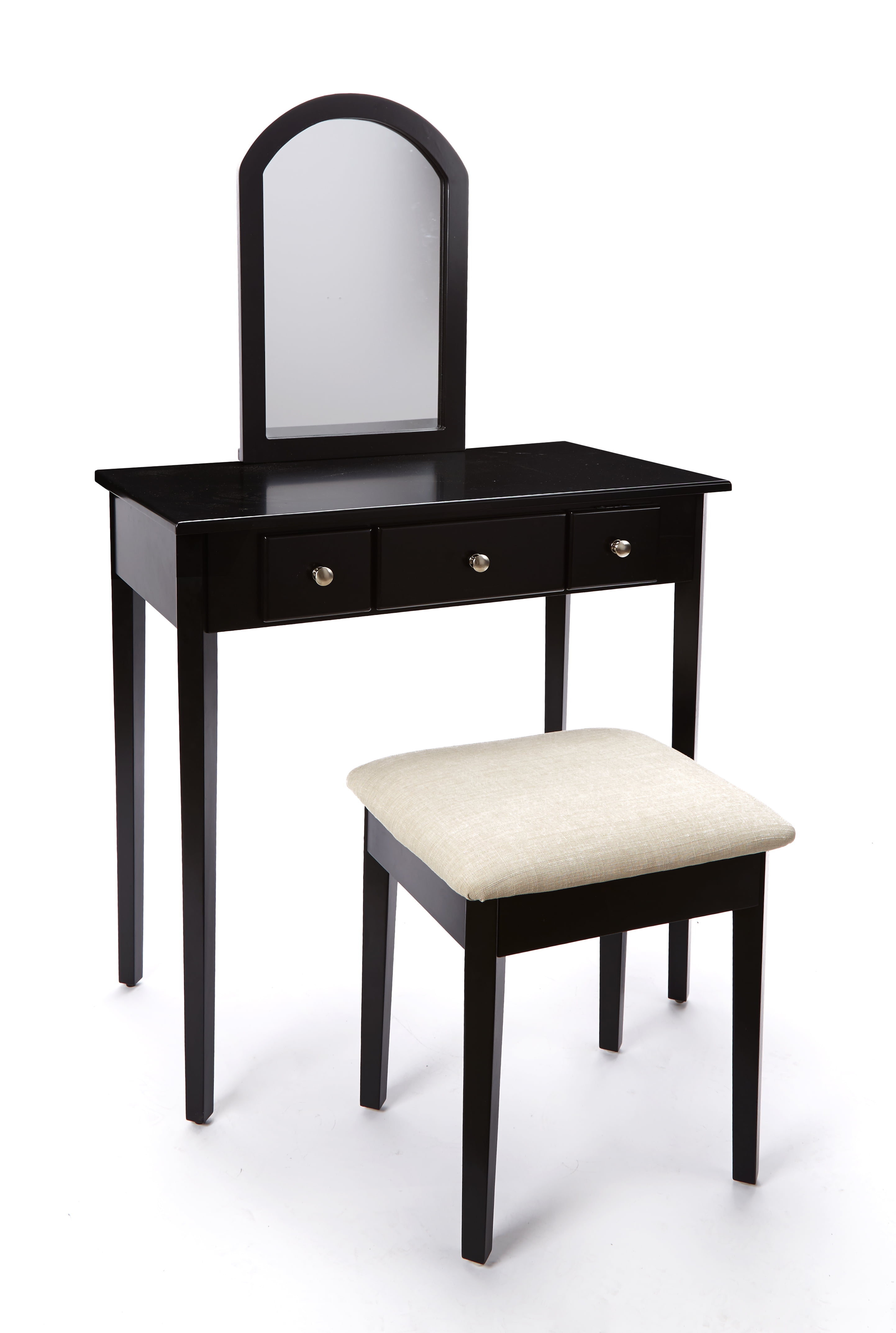 Mainstays Mirror Vanity With Bench Powered And 2 Usb Ports