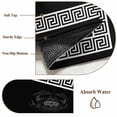 thumbnail image 5 of Black Area Rugs 3x5 ft Greek Chinese Style Border Geometric Washable Rug Non Slip Indoor Carpet Absorbent Floor Mat for Living Room Bedroom Dining Room, 5 of 9