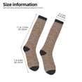 thumbnail image 5 of Fotbe Leopard Print-2 print Women's Men's Novelty Crew Socks Cotton Socks Knee High Socks for Walking,Running,Nurses,Pregnancy, 5 of 9