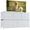 White, variant on MCQ 5-Drawer Dresser,Storage Tower Organizer,Chest of Drawers with Fabric Bin, Steel Frame, Wood Top for Bedroom, Closet, Entryway,Black