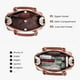 thumbnail image 4 of Bandolera LOVEVOOK Classic Dome Satchel beige-marrón, 4 of 7