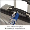 thumbnail image 3 of Square 2Pack PU Leather Skeleton Cruise Luggage Tag with Privacy Cover and Name ID Tag for Travel Handbags Backpacks Luggage Tags, 3 of 6