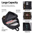 thumbnail image 4 of Disketp Wild West Cowboy Mochila Estampada de Gran Capacidad con Lonchera y Estuche, Set de 3 Piezas para Estudiantes, 4 of 7