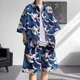 thumbnail image 3 of Conjunto de pantalones cortos para hombre, camisetas con estampado gráfico, moda de playa, tallas grandes, para hombre, tendencias de 2024, trajes, camisetas y pantalones cortos para hombre, dos pieza, 3 of 5