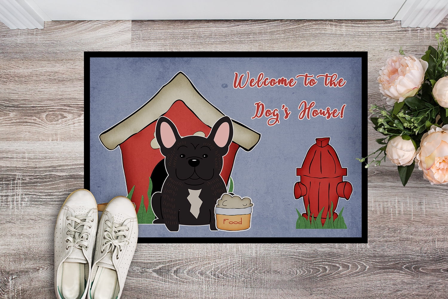 Carolines Treasures Dog House Collection French Bulldog Brindle Door Mat Indoor Rug or Outdoor Welcome Mat 24x36 Doormat