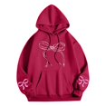 thumbnail image 5 of Byworldtasic Womens Sweatshirts Womens Oversized Bow Tie Printed Hoodies Sweatshirts Vintage Hoodies for Women 2025, 5 of 5