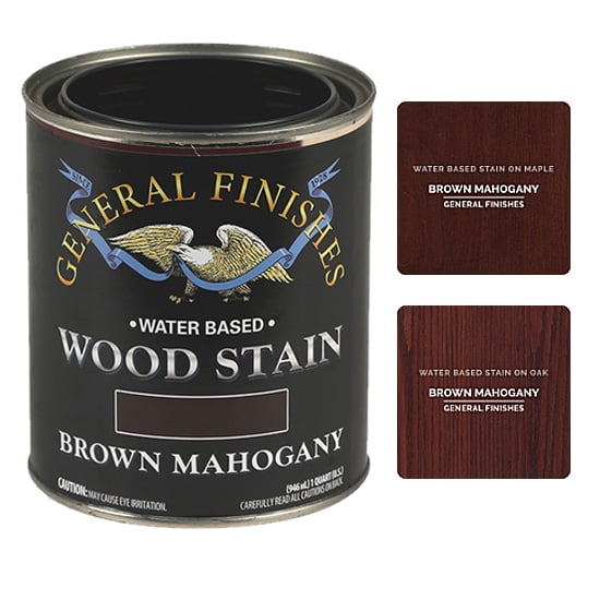 General Finishes Water Based Wood Brown Mahogany Stain, Pint Walmart
