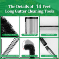 thumbnail image 4 of 14 Ft Gutter Cleaning Tools From the Ground, Cleaner for Easy and Efficient A Safe Distance, 4 of 8