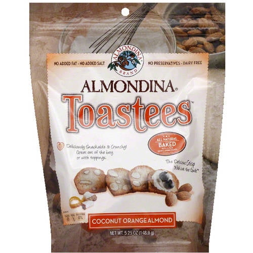 Almondina Coconut Orange Almond Toastees, 5.25 oz, (Pack of 12) by