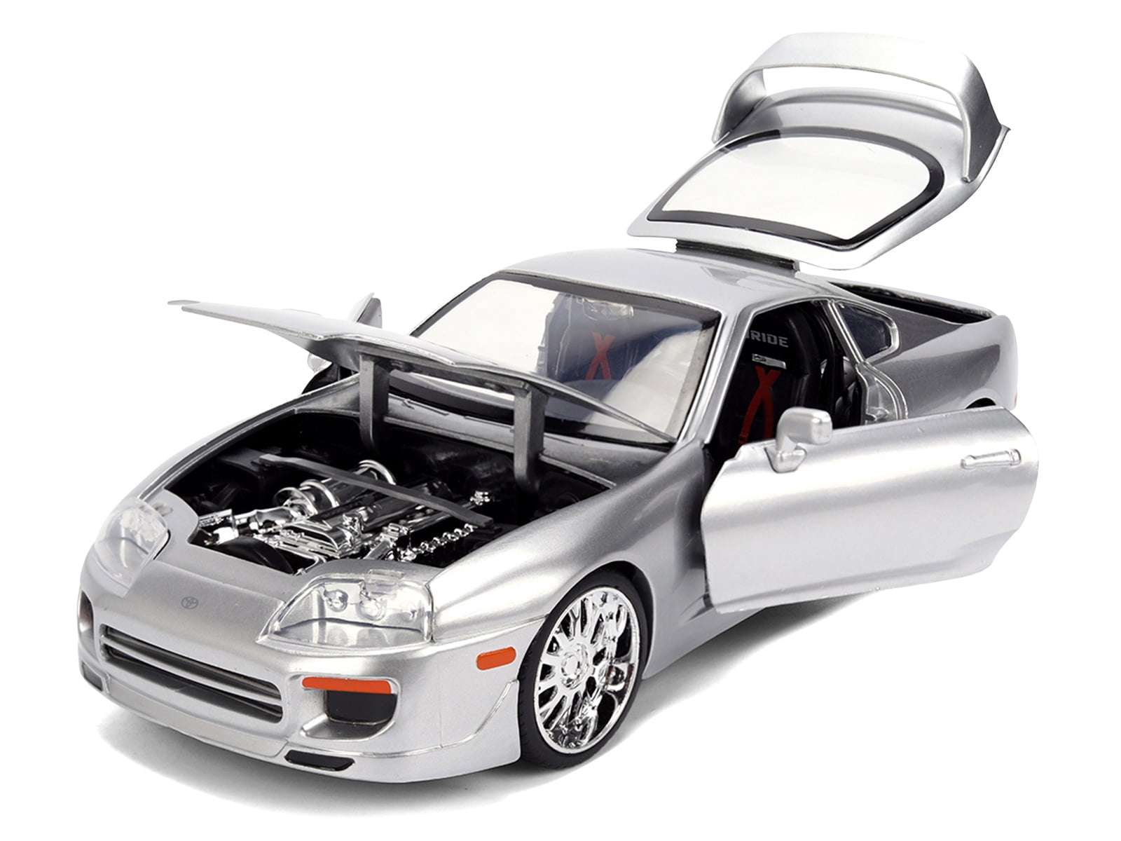 1995 Toyota Supra Silver Metallic "JDM Tuners" Series 1/24 Diecast Model Car by Jada