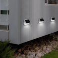 thumbnail image 1 of Kuymtek Lámpara de valla de 2X4LED, luz de pared de escalera de plástico con energía Solar, jardín al aire libre, 1 of 4