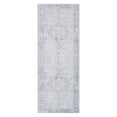 thumbnail image 2 of World Rug Gallery Medallion Boho Machine Washable 2'6"x12' Blue Area Rug, 2 of 8