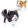 thumbnail image 3 of Plush Toy Electronic Cat That Move and Meow WalikingLifelike Interactive Toy Pet Stuffed Kitten Suitable for Girls and Children British Sprint Cat, 3 of 6