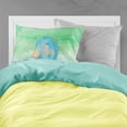 thumbnail image 2 of Blue Fish Watercolor Fabric Standard Pillowcase, 2 of 2
