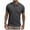 Gray, variant on HomeGardon Mens Shirts Turn Down Collar Short Sleeve,Mens Shirts Turn Down Collar Solid Color Exercise Casual Fashion Button Lapel Short Sleeve Top,S-XXL