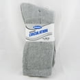 thumbnail image 4 of 12pair Loose Men Diabetic Crew Socks Non Binding Top Heel Toe Cushion 10-13 Grey, 4 of 6