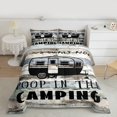 thumbnail image 2 of Manfei Camping Car Full Size Comforter Sets 3-Piece for Kids Children Teens,Adventure Theme Bedding Comforter Set,Rustic Cabin Lightweight Bedding Sets,Breathable Home Decor,Reversible, 2 of 8