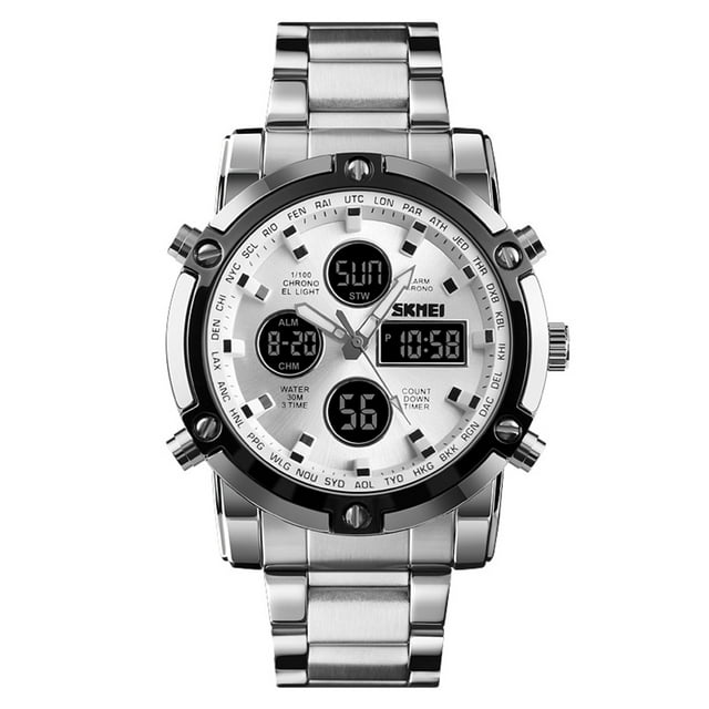 1389 Hombre de cuarzo Reloj Moda única Deporte Casual Marca Reloj de cuarzo Doble movimiento Co SKMEI Mirar