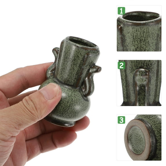 WHAMVOX  2 Pcs Vase Vases for Decor Ceramic Flower Container Practical