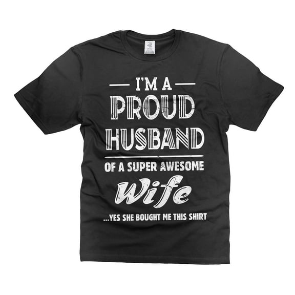 Proud Husband Of A Super Awesome Wife Shirt Husband Gifts Funny Husband Tee Gift From Wife