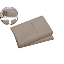 VQPeo Cotton Pillow Cases Set of 2 - Standard Size | Soft, Durable, and Stylish Bedding - Ideal for King Size Pillows(Brown)