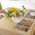 thumbnail image 4 of Ambesonne Live Laugh Love Place Mats Set of 4, Life Message, Standard Size, Pale Caramel Umber, 4 of 6