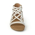 thumbnail image 3 of Journee Womens Hanni Gladiator Flat Sandals, Widths Available, 3 of 10