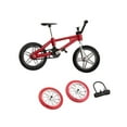 thumbnail image 2 of Yinanstore Jouets Vélo pour Doigts Mini Jouet pour Doigts Jouets de Coordination Oeil-Main avec Roues et Verrou Cadeau de Fête Modèle Miniature Créatif Rouge, 2 of 8