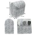 thumbnail image 4 of Ethnic Stand Mixer Cover, Soft Toned Shabby Traditional Culture Heritage Persian Effects Motif, Kitchen Appliance Organizer Bag Cover with Pockets, 5 Quarts, Dark Blue White, by Ambesonne, 4 of 4