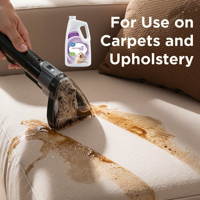 Great Value Carpet Stain Remover for Pets, Fresh Scent, 64 oz photo 2