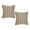 Brown, variant on Coral Pink Stripe Recycled Cotton Pillow Cover 18x18 (Set of 2)
