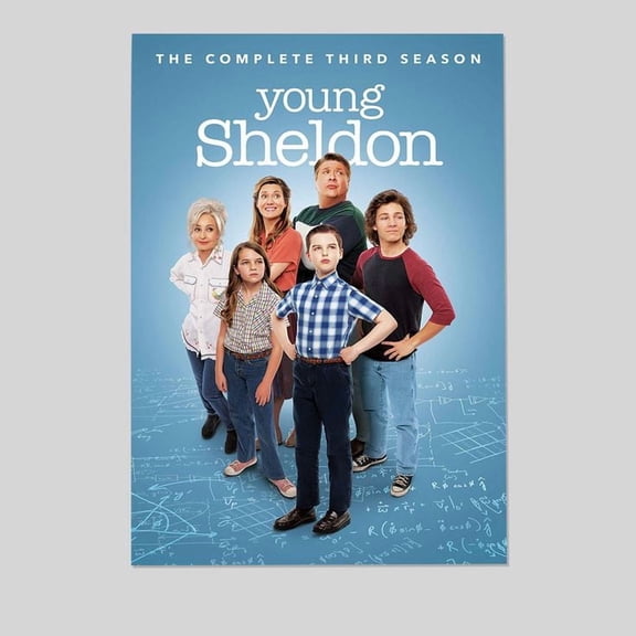 Generic Young Sheldon Movie Posters Funny People Children's Comedy Movies Poster For Home Office Living Room Decorations Size 24''x36'' - Postora
