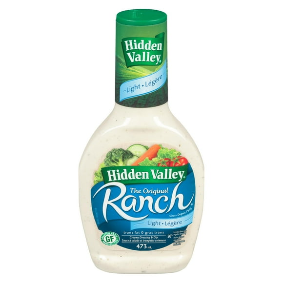 Hidden Valley Original Ranch Light Salad Dressing & Topping, Gluten Free -, 473 mL
