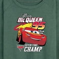 thumbnail image 3 of Disney's Cars - Lightning McQueen Seven Time Champ - Women's Lightweight French Terry Long Sleeve Shirt, 3 of 5