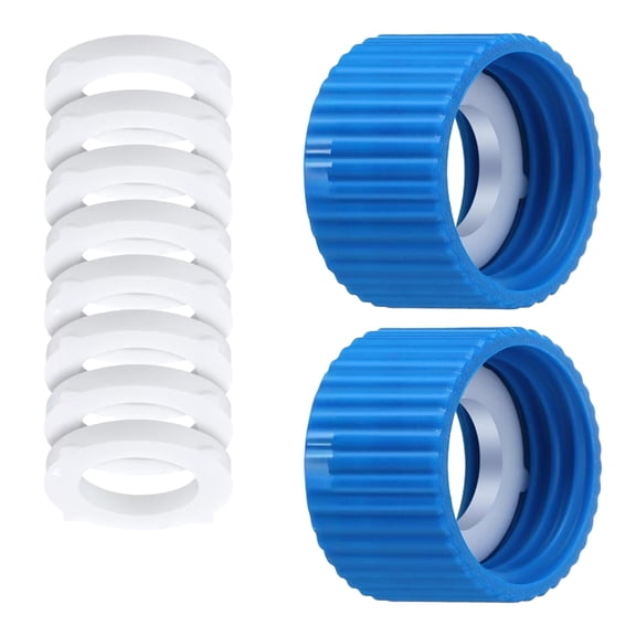 Huhudde 2Pcs Leakproof Silicone Filter Couplers Water Filter Coupling Kits Filtration Couplings with Gaskets Seal