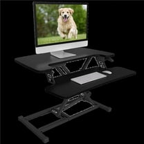 Flexispot M7-E-36C 36 in. Alcove Riser Standing Desk Converters, Black