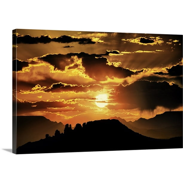 Great Big Canvas Sunset In Sedona Arizona Canvas Wall Art Walmart Com Walmart Com