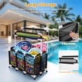 thumbnail image 4 of Yescom 270 Gallon Pool Float Storage Bin with Portable Bean Bag Toss Game Cornhole Board Set, 4 of 10