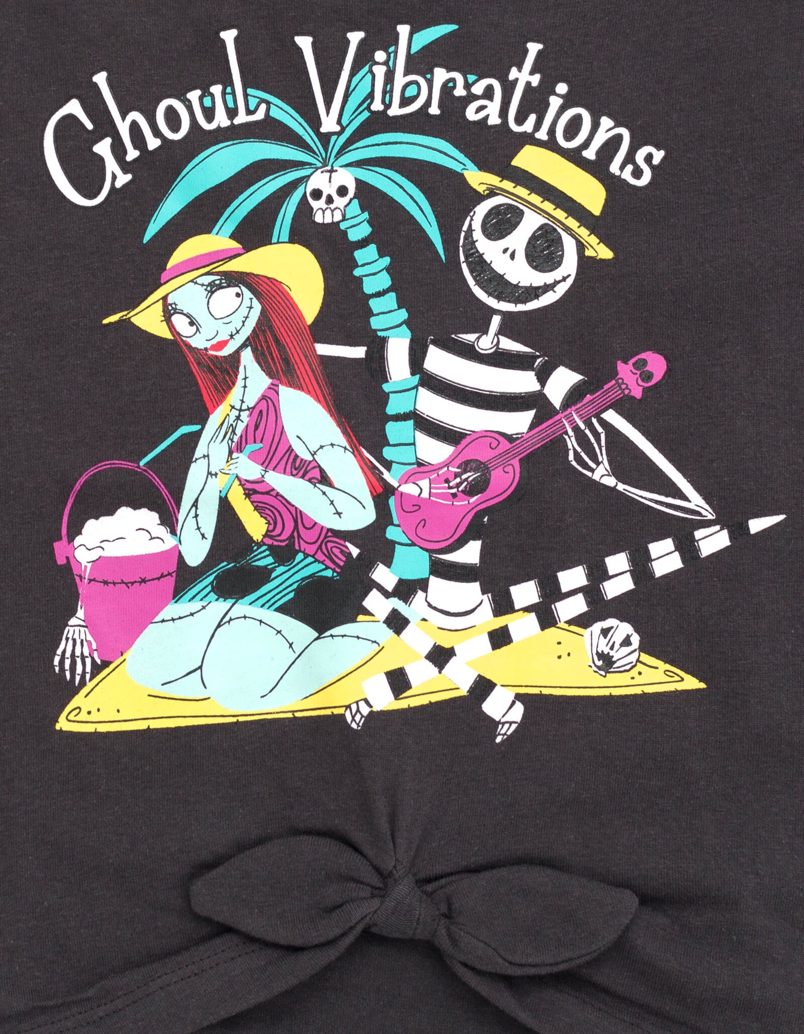 Disney Nightmare Before Christmas Jack Skellington Sally Tank Top and French Terry Shorts Outfit Set Toddler to Big Kid