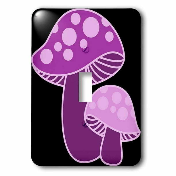 3drose Light And Dark Purple Mushrooms Single Toggle Switch Lsp 124593 1 Walmart Com Walmart Com
