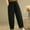 *Black, variant on Women Harem Pants, Elastic Waist, Solid Color Relaxed Fit, Comfortable Trousers Black,Womens Plus M