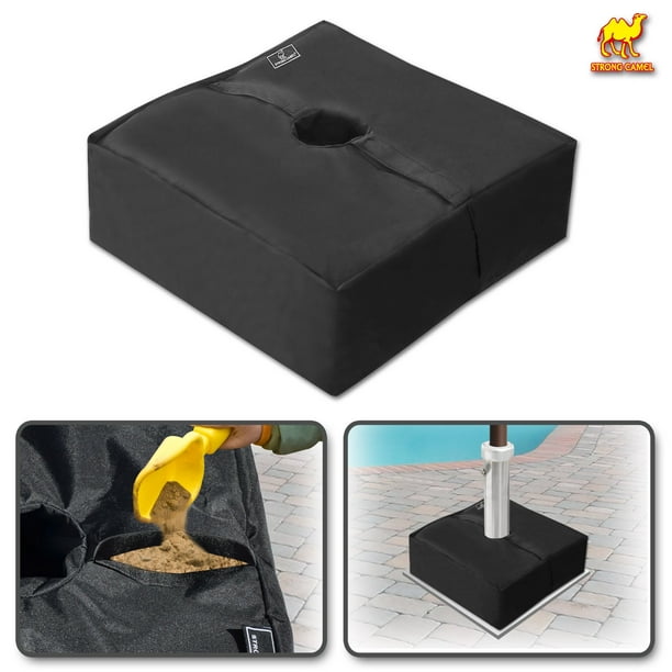 Strong Camel 14.6" x 14.6" Square Umbrella Base Weight Bag Sandbag Up to 80 lbs sands, Safety
