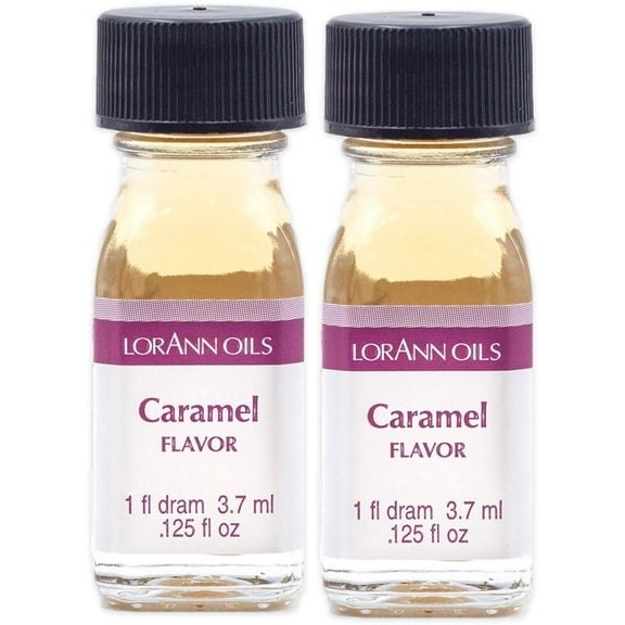 LorAnn Oils Super Strength Flavoring - Used For Candy Making, Flavoring Extracts, Baking, Hard Candy, and Flavor Oils, Caramel, 1 fl dram