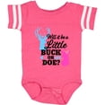 thumbnail image 3 of Inktastic Gender Reveal Will It Be a Little Buck or Doe? Girls Baby Bodysuit, 3 of 5