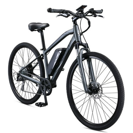 - Schwinn Sycamore 350 Watt Hub-Drive 8-Speed Mountain/Hybrid Electric Bicycle, Medium