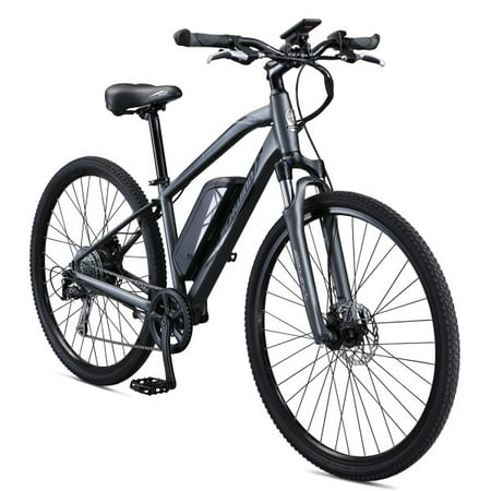 Schwinn Sycamore 350 Watt Hub-Drive 8-Speed Mountain/Hybrid Electric Bicycle, (Best Electric Cargo Bike 2019)